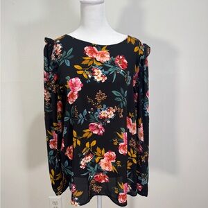 Floral Long Sleeve Women's Top
